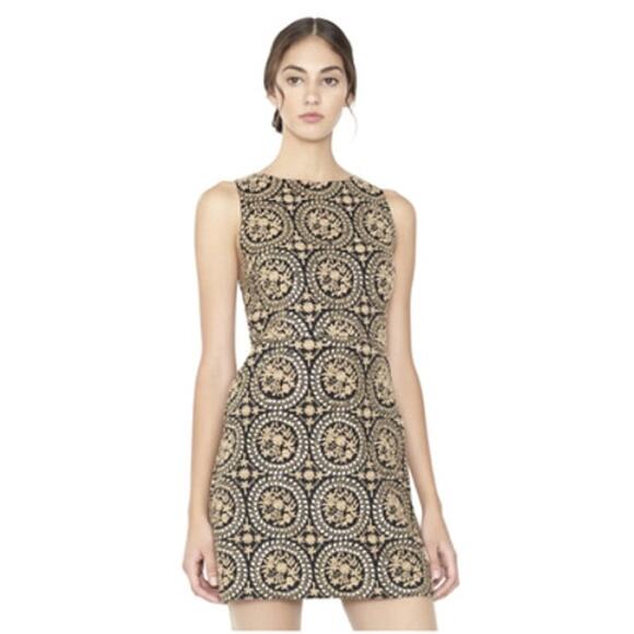 Alice + Olivia Whela Medallion Sleeveless Shift Dress 4 - Picture 1 of 9